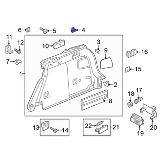 Volkswagen OE - Instrument Panel Reinforcement Clip