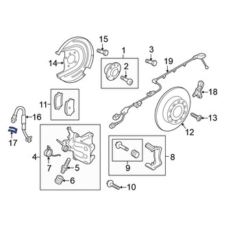 Volkswagen OE - Brake Hydraulic Hose Lock Clip