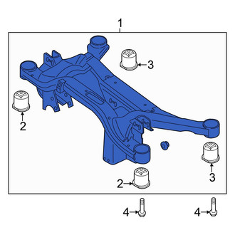 Volkswagen OE - Rear Suspension Subframe Crossmember