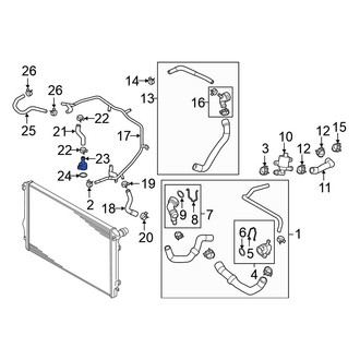 Volkswagen OE - Cooling System Bypass Line Adapter