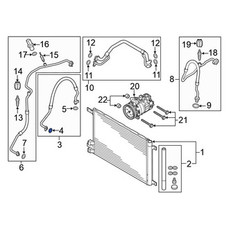 Volkswagen OE - A/C Refrigerant Line O-Ring