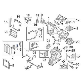 Volkswagen OE - A/C Expansion Valve Seal Kit