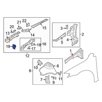 Volkswagen OE - Front Left Frame Rail End