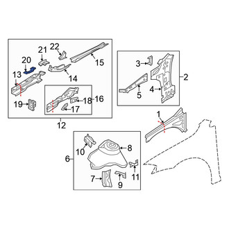 Volkswagen OE - Front Right Engine Mount Bracket