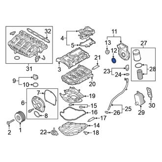 Volkswagen OE - Front Engine Crankshaft Seal