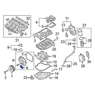 Volkswagen OE - Front Engine Crankshaft Seal