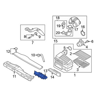 Volkswagen OE - Engine Air Intake Hose Adapter