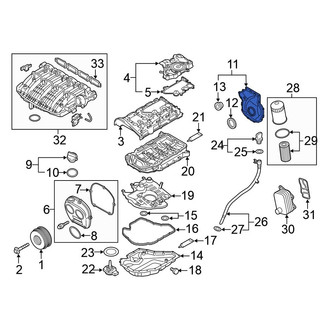 Volkswagen OE - Lower Engine Timing Cover