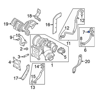 Volkswagen OE - Turbocharger Coolant Line O-Ring