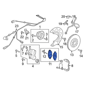 Volkswagen OE - Rear Disc Brake Pad Set