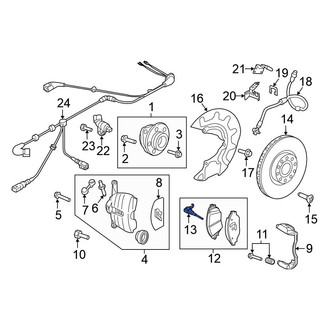 Volkswagen OE - Front Disc Brake Pad Wear Sensor