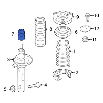 Volkswagen OE - Front Suspension Strut Bumper