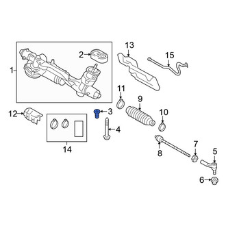 Volkswagen OE - Front Rack and Pinion Assembly Bushing