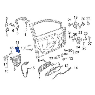Volkswagen OE - Front Right Door Lock Rod Cover