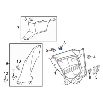 Volkswagen OE - Door Interior Trim Panel Retainer