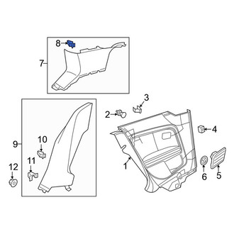 Volkswagen OE - Quarter Panel Trim Panel Clip