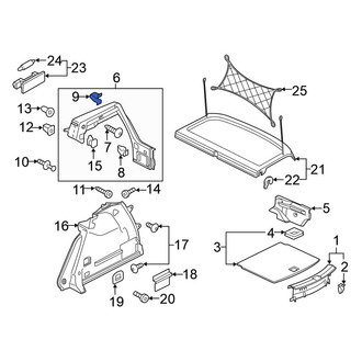 Volkswagen OE - Upper Quarter Panel Trim Panel Clip