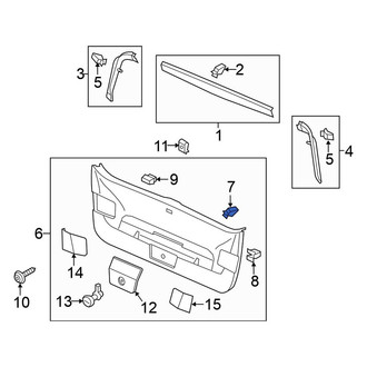 Volkswagen OE - Liftgate Trim Panel Clip