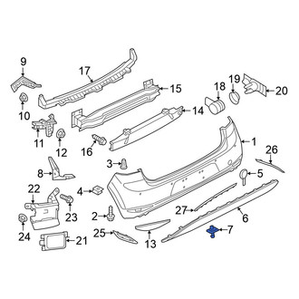 Volkswagen OE - Spoiler Rivet