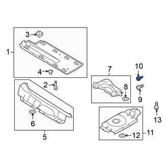 Volkswagen OE - Front Exhaust Heat Shield Nut