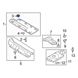 Volkswagen OE - Front Exhaust Heat Shield Nut
