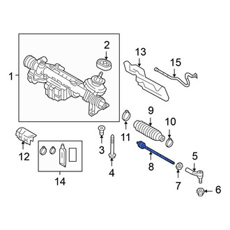 Volkswagen OE - Inner Steering Tie Rod End