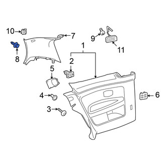 Volkswagen OE - Body A-Pillar Trim Panel Clip