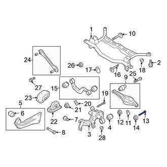 Volkswagen OE - Rear Lower Suspension Control Arm Bolt