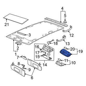 Volkswagen OE - Sun Visor Light