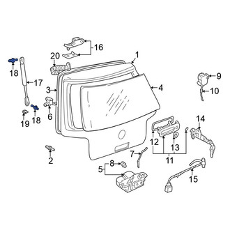 Volkswagen OE - Front Hood Lift Support Stud