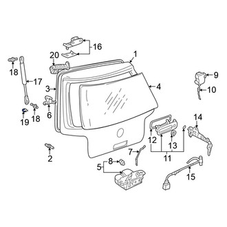 Volkswagen OE - Front Hood Lift Support Stud