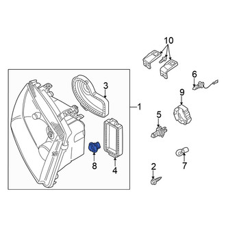 Volkswagen OE - Front Headlight Socket