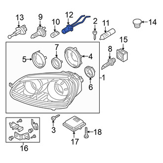 Volkswagen OE - Front Parking Light Bulb Socket