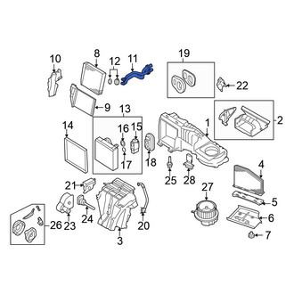 Volkswagen OE - HVAC Heater Hose Outlet Tube