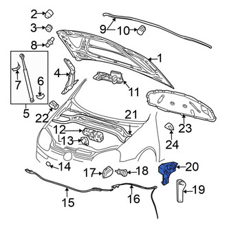 Volkswagen OE - Hood Release Handle Bracket