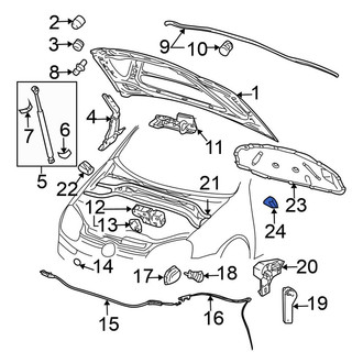 Volkswagen OE - Hood Insulation Pad Clip