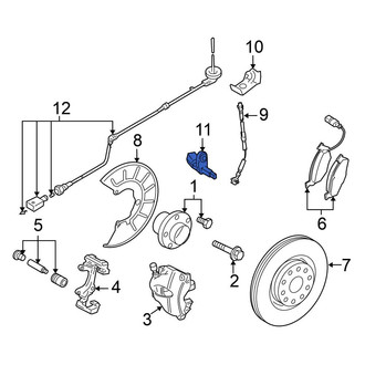 Volkswagen OE - Front Right ABS Wheel Speed Sensor