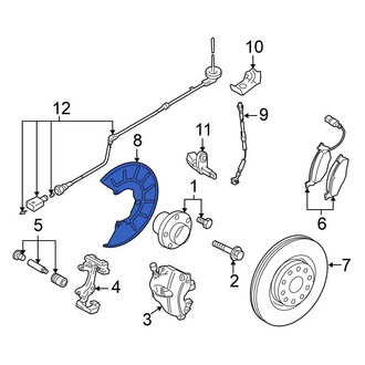 Volkswagen OE - Front Left Brake Dust Shield