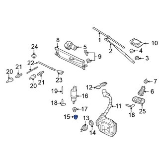 Volkswagen OE - Headlight Washer Pump Grommet