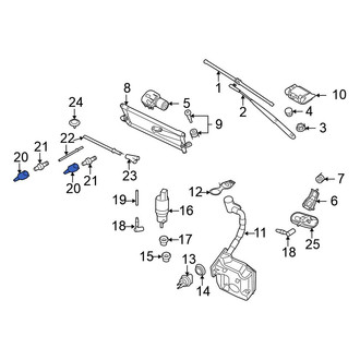 Volkswagen OE - Liftgate Washer Hose Adapter
