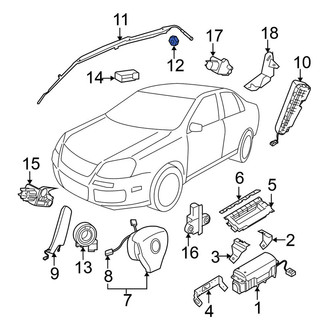 Volkswagen OE - Quarter Panel Reinforcement Bolt