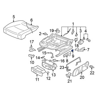 Volkswagen OE - Seat Back Recliner Adjustment Handle Clip