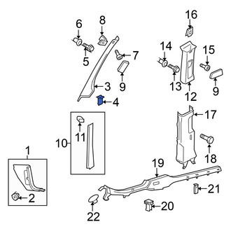 Volkswagen OE - Body A-Pillar Trim Panel Clip