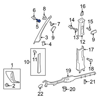 Volkswagen OE - Outer Instrument Panel Trim Panel Clip