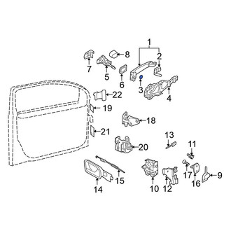 Volkswagen OE - Rear Exterior Door Handle Gasket