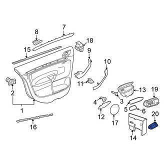 Volkswagen OE - Front Door Interior Reflector