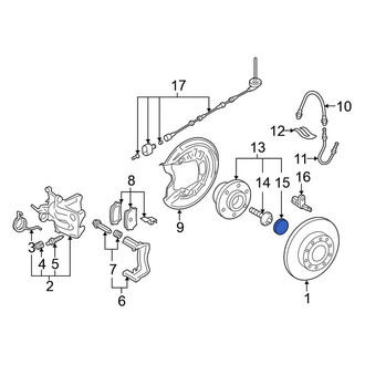 Volkswagen OE - Rear Wheel Bearing Dust Cap