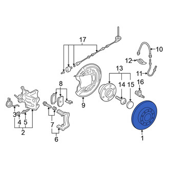 Volkswagen OE - Rear Disc Brake Rotor