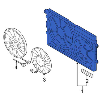 Volkswagen OE - Engine Cooling Fan Shroud