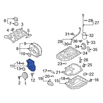 Volkswagen OE - Lower Engine Timing Cover